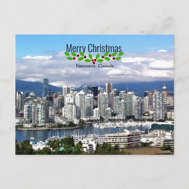 Cartão Postal Vancouver Canadá Natal (Frente)