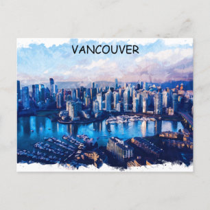 Cartão Postal Vancouver Canada Panorama View