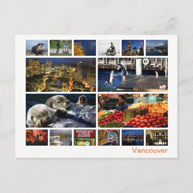 Cartão Postal Vancouver multiimagem 2 (Frente)