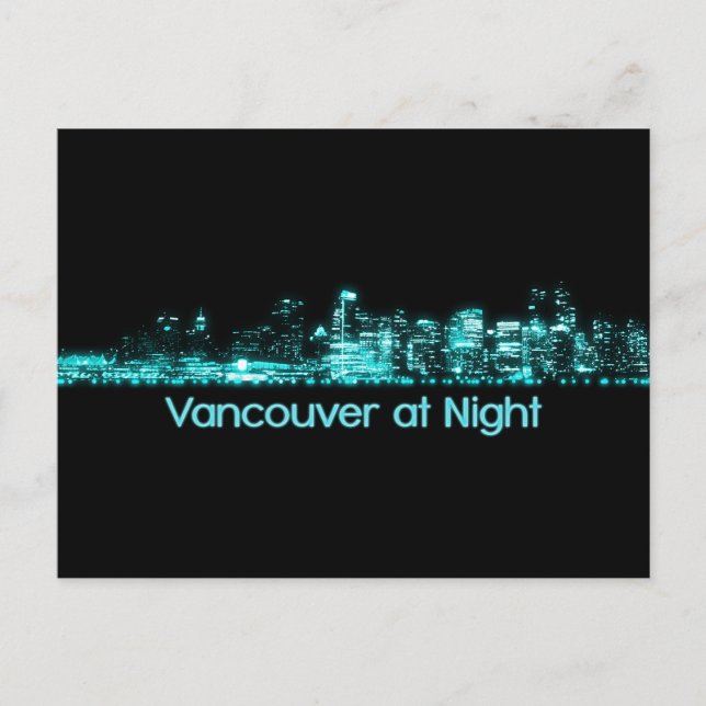 Cartão Postal Vancouver Skyline (Frente)