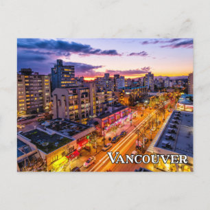 Cartão Postal Vancouver Skyline, British Columbia, Canadá