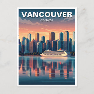 Cartão Postal Vancouver Skyline Canada Viagem