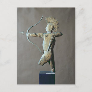 Cartão Postal Vane meteorológica sob a forma de índio american