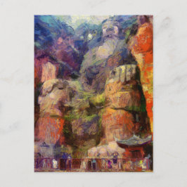 Cartão Postal vangogh-Leshan-Giant-Buddha-in-China