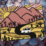 Cartão Postal Vanlife Campervan Desert Mounts RV Sunrise<br><div class="desc">Veja este cartão postal incrível com desenhos de montanhas e uma carrinha de camper. Adicione seu próprio texto. Veja meu compro de borboletas,  pássaros,  RVs,  acampamento,  caminhada,  flores e muito mais!</div>