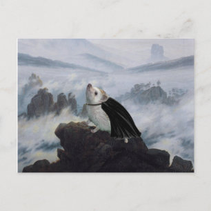 Cartão Postal Vantor Acima de um Mar de Cachorro