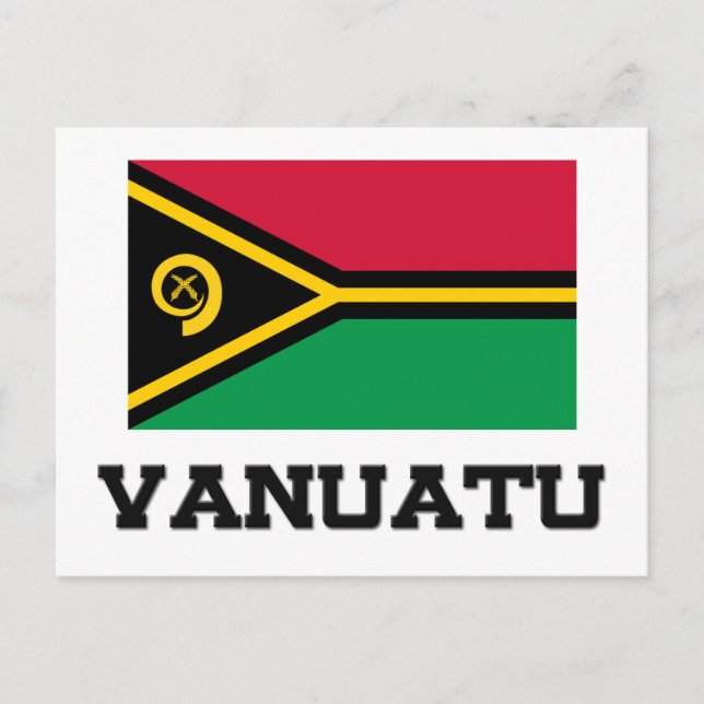 Cartão Postal Vanuatu Flag (Frente)