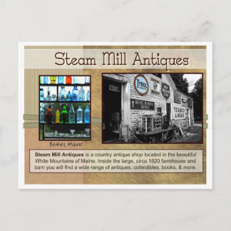 Cartão Postal Vapor Mill Antiques