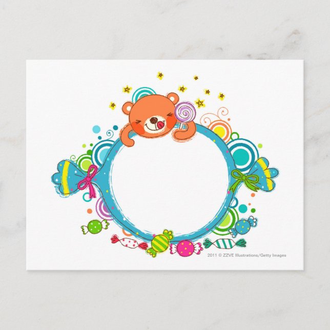 Cartão Postal Variedade de doces (Frente)