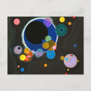 Cartão Postal Vários Círculos Wassily Kandinsky