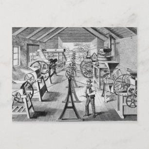 Cartão Postal Vários tipos de máquinas agrícolas