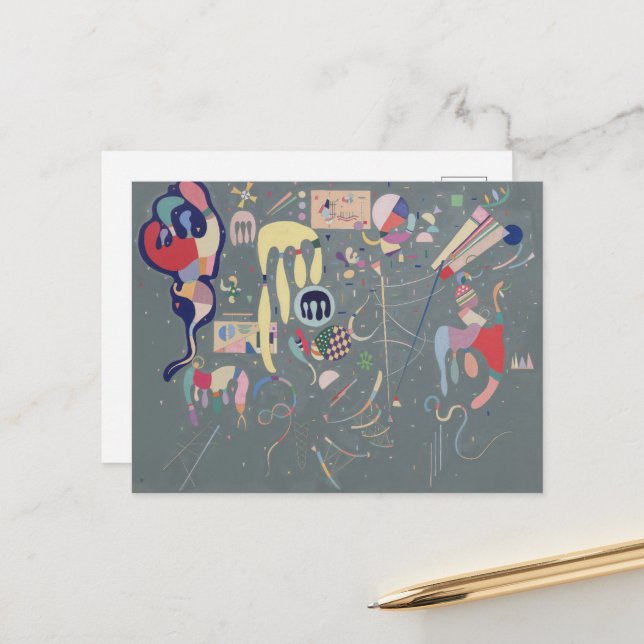 Cartão Postal Various Actions, Kandinsky  (Frente/Verso In Situ)