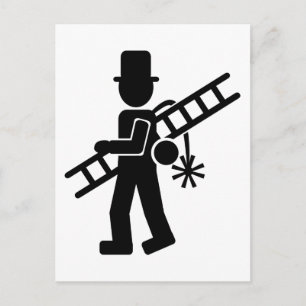 Cartão Postal Varredor de chaminé