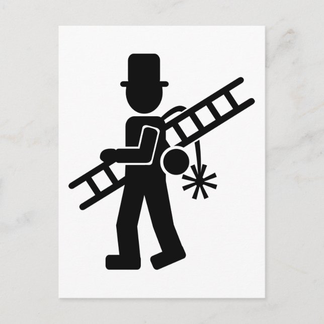 Cartão Postal Varredor de chaminé (Frente)