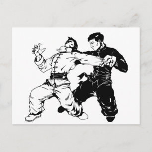 CARTÃO POSTAL VARREDURA DE KUNG FU
