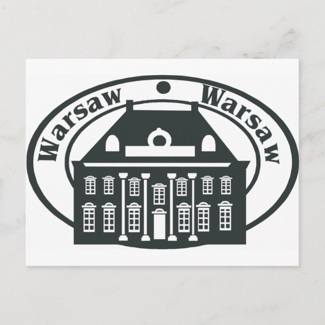 Cartão Postal Varsóvia (Frente)
