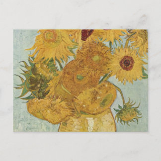 Cartão Postal Vase com 12 girassóis - Vincent Van Gogh