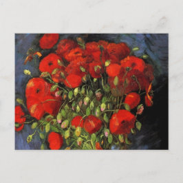 Cartão Postal Vase com papagaios vermelhos por Vincent van Gogh