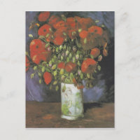Vase com papagaios vermelhos por Vincent van Gogh