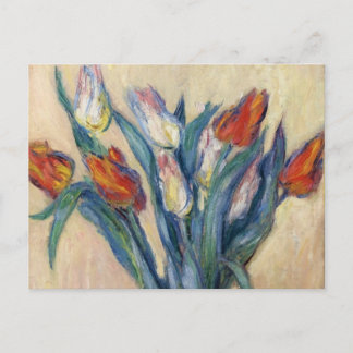 Cartão Postal Vase das Tulipas - Claude Monet