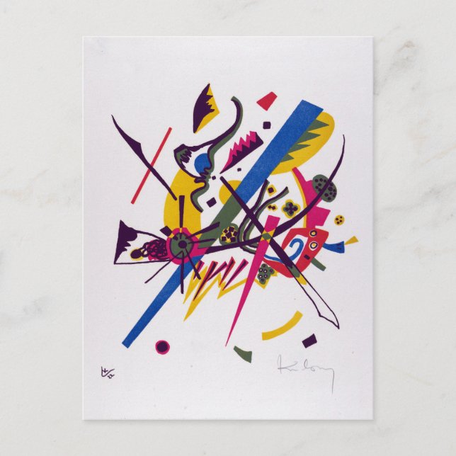 Cartão Postal Vasily Kandinsky Pequenos Mundos I (Frente)