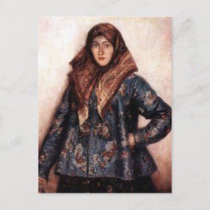 Cartão Postal Vasily Surikov - Retrato de L. T. Matorina