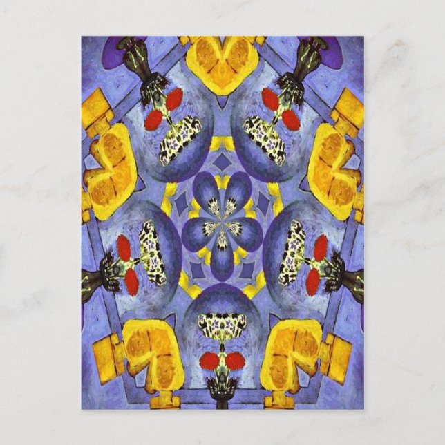 Cartão Postal Vaso Abstrato (Frente)