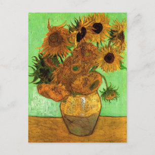 Cartão Postal Vaso com Doze Girassóis por Vincent van Gogh