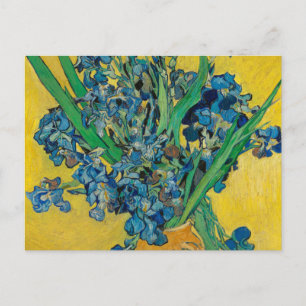 Cartão Postal Vaso Van Gogh com Íris Impressionismo Clássico