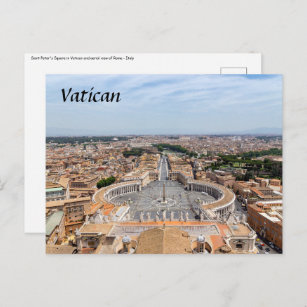 Cartão Postal Vaticano, Itália: Ruas. Vista aérea de Peter Squar
