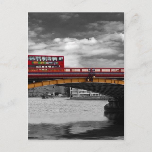 Cartão Postal Vauxhall Bridge Thames London (Frente)