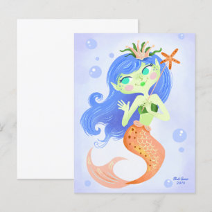 Cartão Postal Vazio da Princesa de Sereia