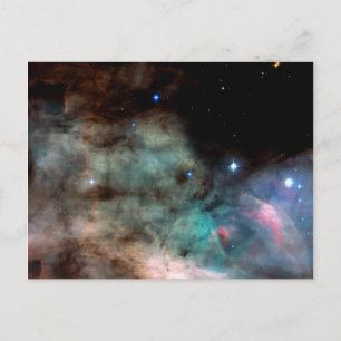Cartão Postal Vazio de Fotografia Espacial Omega Nebula