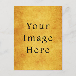 Cartão Postal Vazio de Papel Dourado para Pergaminho de Colheita
