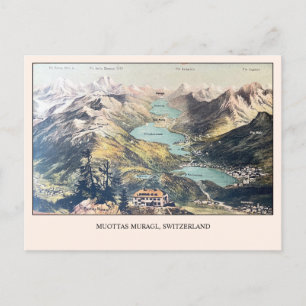 Cartão Postal Vazio Vintage Muottas Muragl
