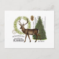 veado-de-inverno da vintagem moderna