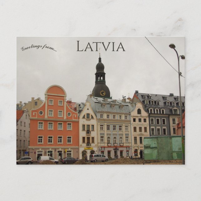 Cartão Postal Vecriga Riga Letônia (Frente)
