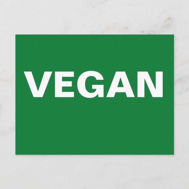 CARTÃO POSTAL VEGAN (Frente)