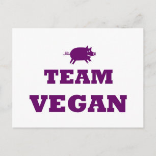Cartão postal Vegan da equipe