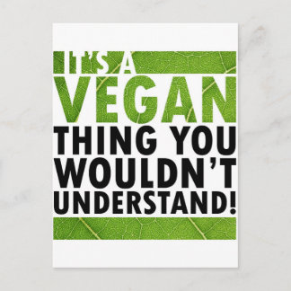 Cartão Postal Vegan Thing