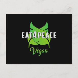 Cartão Postal Vegan Vegetables Vegetarian Veggie Vegism Gift