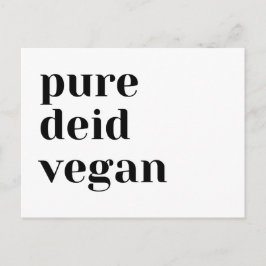 Cartão Postal Vegano Totalmente Falecido