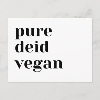 Cartão Postal Vegano Totalmente Falecido