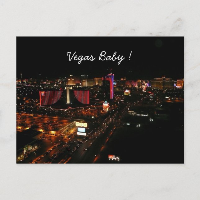 Cartão Postal vegas baby! (Frente)