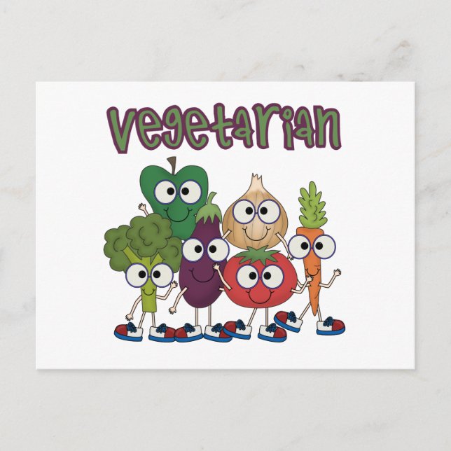 Cartão Postal Vegetariana (Frente)