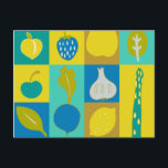 Cartão Postal Veggie Blocks I<br><div class="desc">Home Décor</div>
