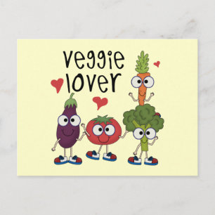 Cartão Postal Veggie Lover