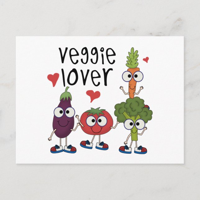 Cartão Postal Veggie Lover (Frente)