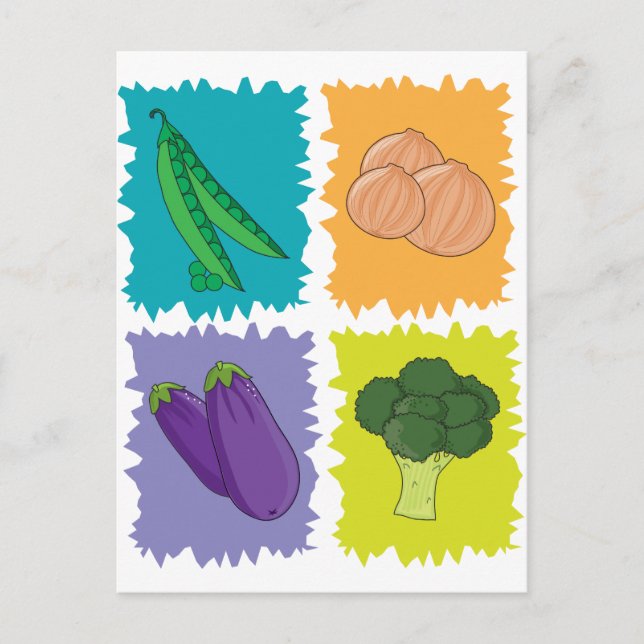 Cartão Postal Veggies (Frente)