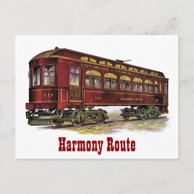 Cartão Postal Veículo Ferroviário Harmony Route (Frente)